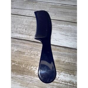 Vintage ESTEE LAUDER Dk Blue Hair Comb Purse Travel Size 6.5" EUC! Back pocket